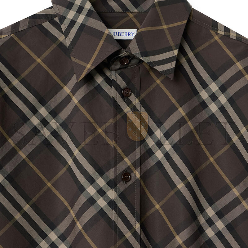 Bv*b*rry relaxed fit check cotton shirt 81150891